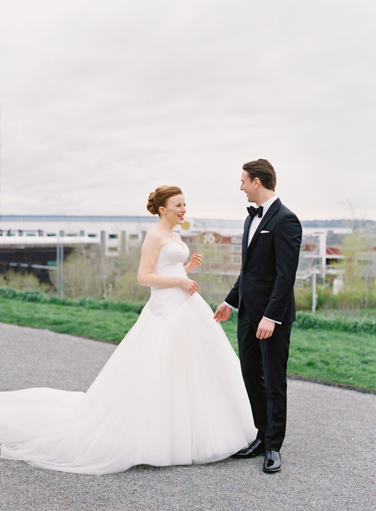 Downtown Seattle Emerald Green Wedding 0010